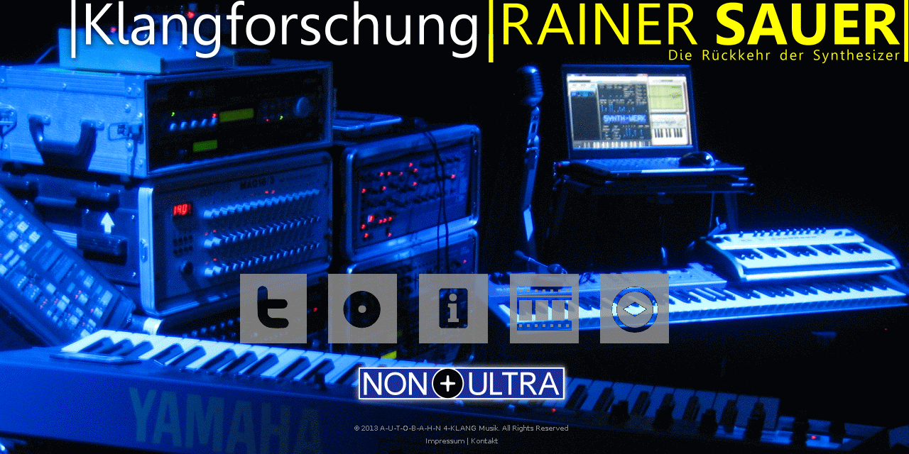 NON+ULTRA Klangforschung RAINER SAUER